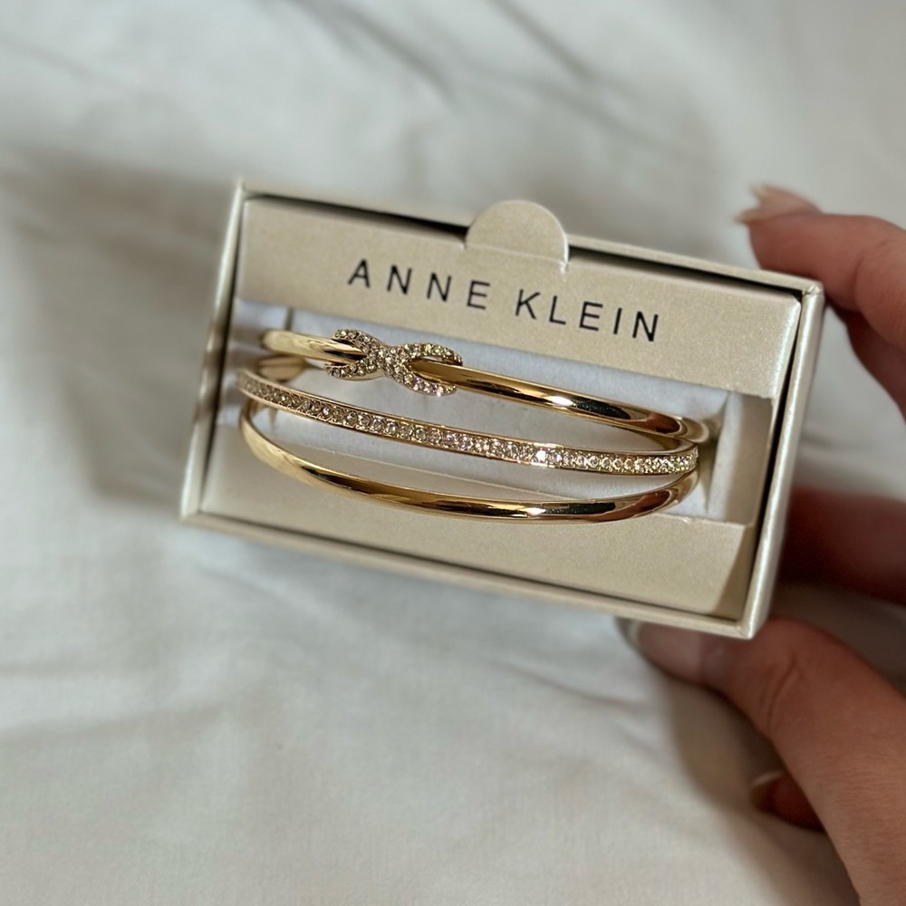 NWT Anne Klein Gold bracelet stack